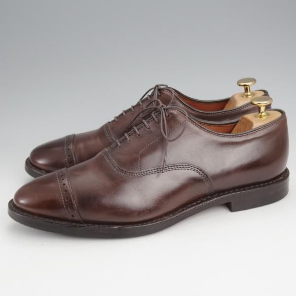 極上★(米)アレンエドモンズ 8D【現行定価8.5万円程度★パンチドキャップトゥ/Fifth Avenue】カーフ/濃茶/メンズ/ALLEN EDMONDS★j804