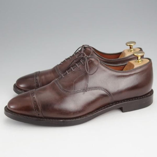 極上★(米)アレンエドモンズ 8D【現行定価8.5万円程度★パンチドキャップトゥ/Fifth Avenue】カーフ/濃茶/メンズ/ALLEN EDMONDS★j804