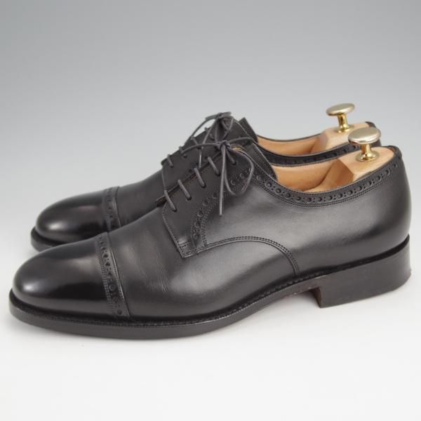極美品★チャーチ 60F/UK6【貴重★Heritage COLLECTION/173ラスト】クォーターブローグ/ネバダカーフ/黒/メンズ/Church's★j805