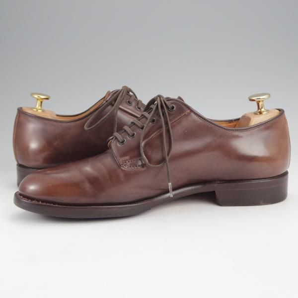 ★(伊)F.LLIジャコメッティ SIZE 39【コードバン仕様★ハンドソーンウェルテッド製法/九分仕立て】FG364/プレーントゥ/茶★j807