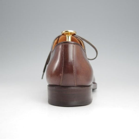 ★(伊)F.LLIジャコメッティ SIZE 39【コードバン仕様★ハンドソーンウェルテッド製法/九分仕立て】FG364/プレーントゥ/茶★j807