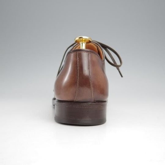 ★(伊)F.LLIジャコメッティ SIZE 39【コードバン仕様★ハンドソーンウェルテッド製法/九分仕立て】FG364/プレーントゥ/茶★j807