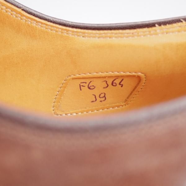 ★(伊)F.LLIジャコメッティ SIZE 39【コードバン仕様★ハンドソーンウェルテッド製法/九分仕立て】FG364/プレーントゥ/茶★j807