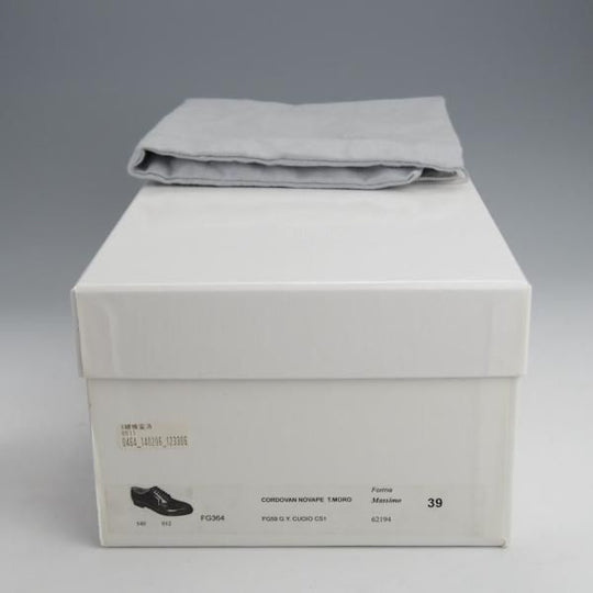 ★(伊)F.LLIジャコメッティ SIZE 39【コードバン仕様★ハンドソーンウェルテッド製法/九分仕立て】FG364/プレーントゥ/茶★j807