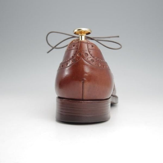 極上★チャーチ 75F/UK7.5【現行定価￥176,000-★旧チャーチ/73ラスト/CHETWYND】チェットウィンド/3都市ロゴ/茶/カーフ/Church's★j808