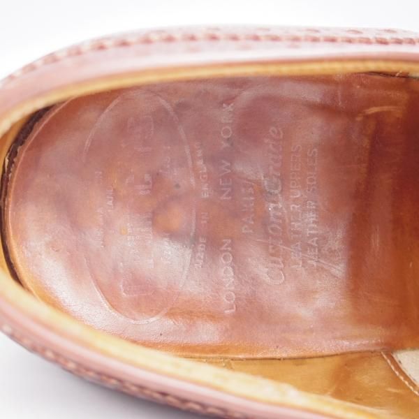 極上★チャーチ 75F/UK7.5【現行定価￥176,000-★旧チャーチ/73ラスト/CHETWYND】チェットウィンド/3都市ロゴ/茶/カーフ/Church's★j808