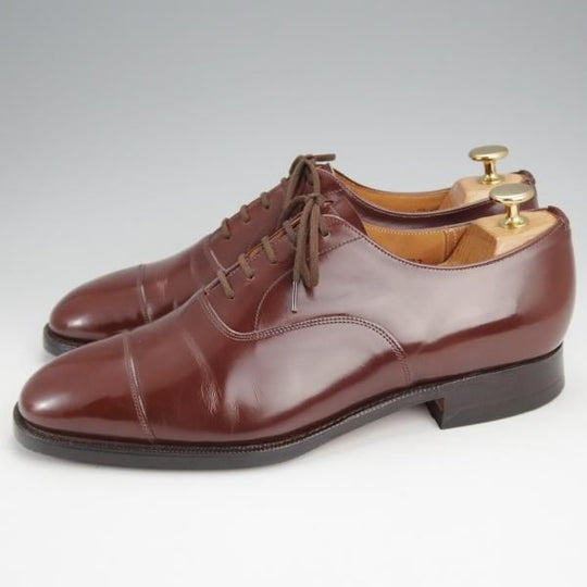 極美品★チャーチ 75F/UK7.5【旧チャーチ★ブックバインダーカーフ/73ラスト/コンサル同仕様】3都市ロゴ/ストレートチップ/Church's★j810