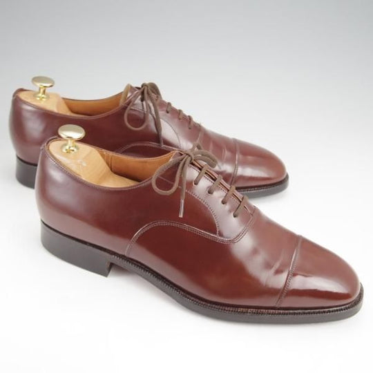 極美品★チャーチ 75F/UK7.5【旧チャーチ★ブックバインダーカーフ/73ラスト/コンサル同仕様】3都市ロゴ/ストレートチップ/Church's★j810