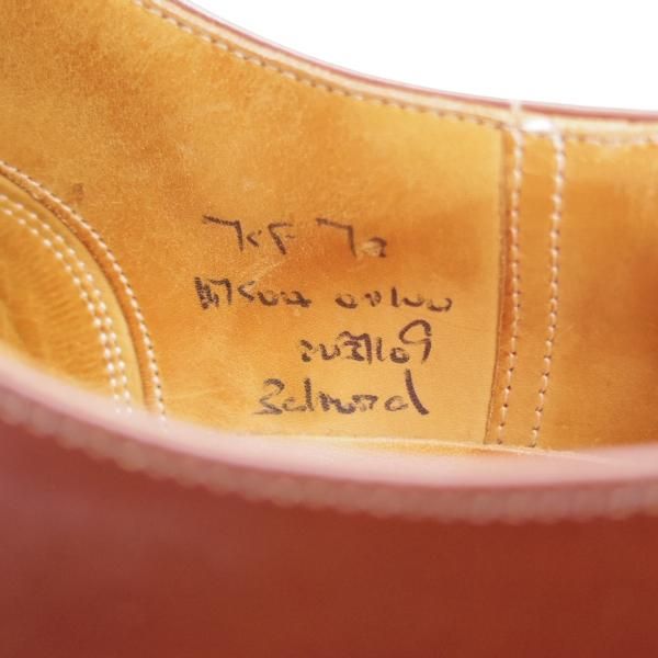 極美品★チャーチ 75F/UK7.5【旧チャーチ★ブックバインダーカーフ/73ラスト/コンサル同仕様】3都市ロゴ/ストレートチップ/Church's★j810