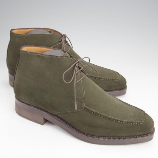 未使用★(伊)エンツォ・ボナフェ SIZE 6【定価￥143,000-★(英)C.F.ステッド社のスーパーバック/3878】チャッカブーツ/LODEN★j811