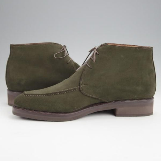 未使用★(伊)エンツォ・ボナフェ SIZE 6【定価￥143,000-★(英)C.F.ステッド社のスーパーバック/3878】チャッカブーツ/LODEN★j811