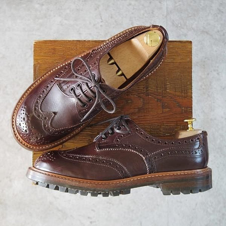 極上★トリッカーズ SIZE 7【定価￥107,800-★QUILP別注/The Old Curiosity shop】コマンドソール/フルブローグ/濃茶/Tricker's★j814