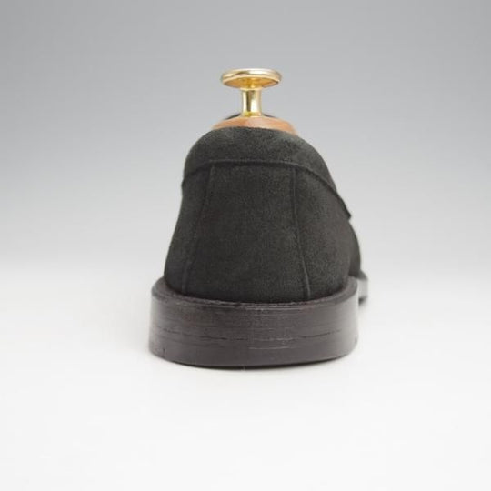 美品★オールデン 8D【貴重★international BEAMS別注/コインローファー】99865/ヴァンラスト/バンラスト/スエード/黒/ALDEN★j815