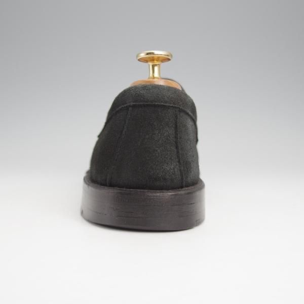 美品★オールデン 8D【貴重★international BEAMS別注/コインローファー】99865/ヴァンラスト/バンラスト/スエード/黒/ALDEN★j815