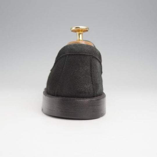 美品★オールデン 8D【貴重★international BEAMS別注/コインローファー】99865/ヴァンラスト/バンラスト/スエード/黒/ALDEN★j815