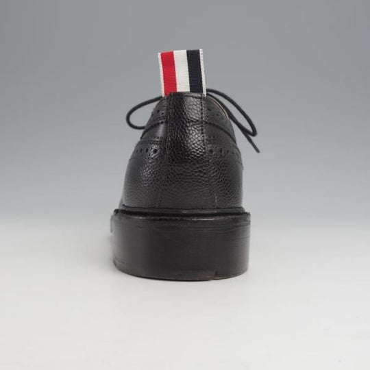 極美品★(米)トムブラウン UK6【モデル定価￥183,700-★英国製/ロングウイング】カーフ×グレインレザー/黒/THOM BROWNE★j816