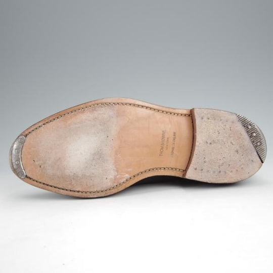 極美品★(米)トムブラウン UK6【モデル定価￥183,700-★英国製/ロングウイング】カーフ×グレインレザー/黒/THOM BROWNE★j816