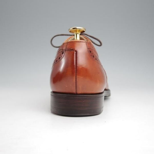 美品★クロケット&ジョーンズ 7.5E【同系モデル定価￥100,100-★WESTFIELD/ウエストフィールド】341ラスト/セミブローグ/カーフ/茶★j818