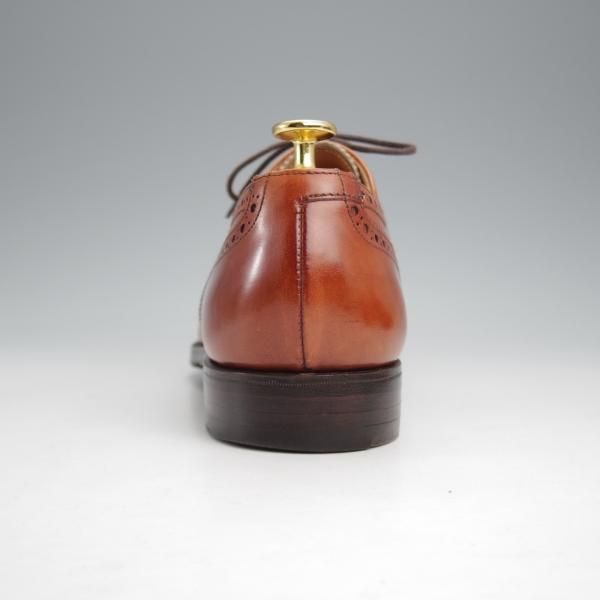 美品★クロケット&ジョーンズ 7.5E【同系モデル定価￥100,100-★WESTFIELD/ウエストフィールド】341ラスト/セミブローグ/カーフ/茶★j818