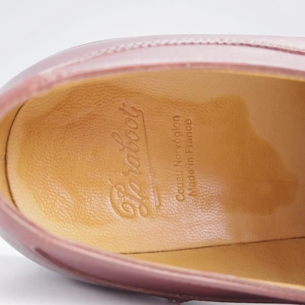 極美品★パラブーツ SIZE 8.5【定価￥79,200-★アヴィニョン/AVIGNON】グリフソール/リスレザー/Uチップ/MARRON/マロン/Paraboot★j819