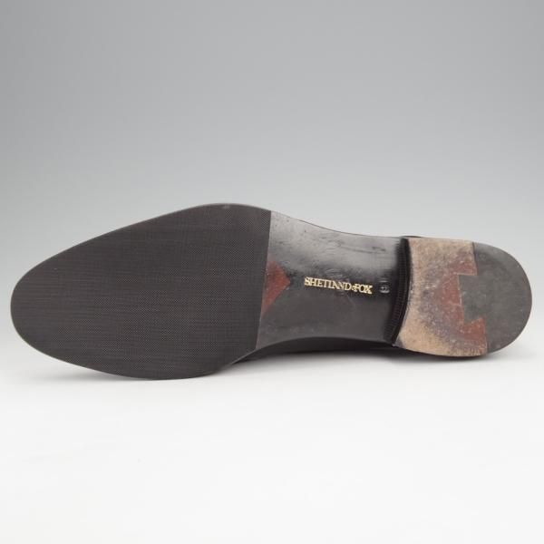 美品★シェットランドフォックス SIZE 9【定価￥52,800-★ブラッドフォード/076F】プレーントゥ/カーフ/黒/メンズ/Shetlandfox★j820