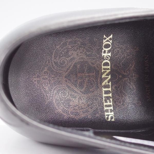 美品★シェットランドフォックス SIZE 9【定価￥52,800-★ブラッドフォード/076F】プレーントゥ/カーフ/黒/メンズ/Shetlandfox★j820