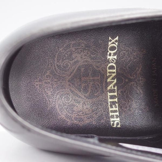 美品★シェットランドフォックス SIZE 9【定価￥52,800-★ブラッドフォード/076F】プレーントゥ/カーフ/黒/メンズ/Shetlandfox★j820