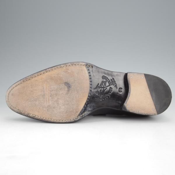 極美品★ジャランスリワヤ SIZE 6.5【★パンチドキャップトゥ/98409】カーフ/黒/メンズ/JALAN SRIWIJAWA★j821