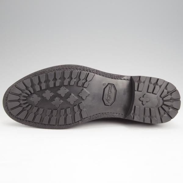 未使用★(伊)F.LLIジャコメッティ SIZE 41【定価10万円以上★ノルベジェーゼ製法/ロングウイング】FG216/黒/Giacometti★j823