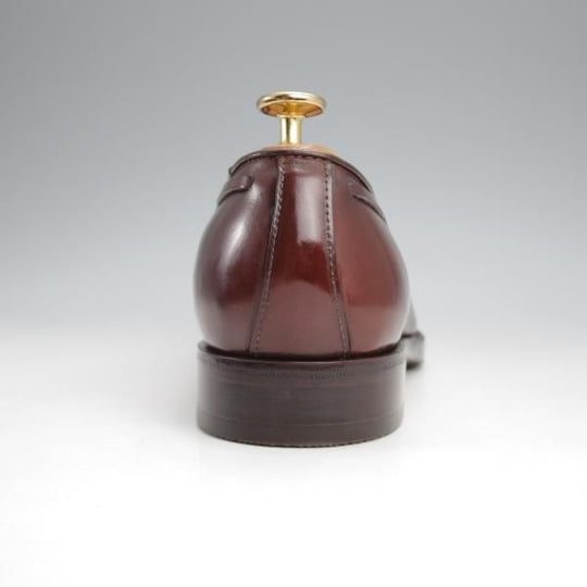 極美品★(台東区)ジョーワークス SIZE 6【注文価格￥184,800〜★コードバン仕様/タッセルローファー】赤茶/メンズ/JOE WORKS★j826