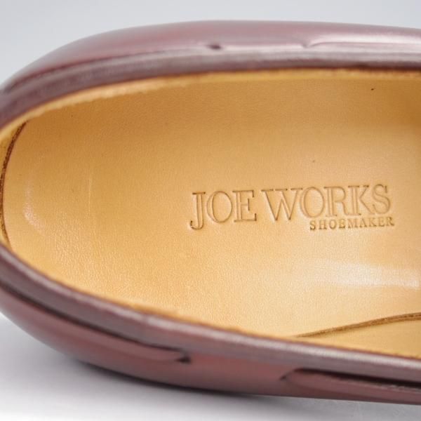 極美品★(台東区)ジョーワークス SIZE 6【注文価格￥184,800〜★コードバン仕様/タッセルローファー】赤茶/メンズ/JOE WORKS★j826