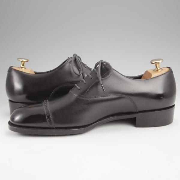 未使用★(英)ガジアーノ&ガーリング 7E【定価￥198,000-★CAMBRIDGE/パンチドキャップトゥ】GG06ラスト/黒/GAZIANO&GIRLING★j827