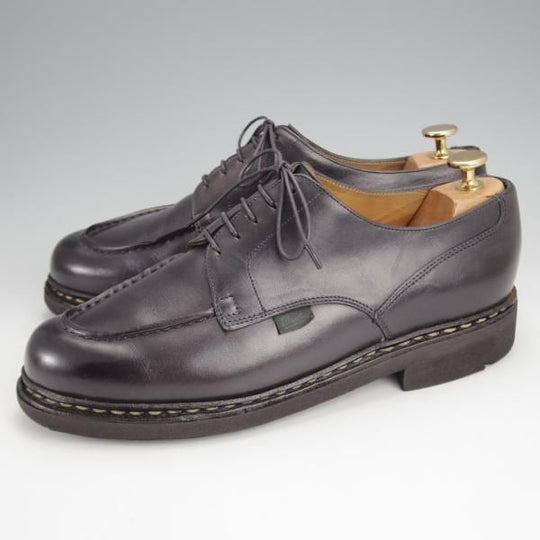 極上★パラブーツ SIZE 7.5【定価￥79,200-★シャンボード/CHAMBORD】リスレザー/TEXソール/Uチップ/NUIT/紺/メンズ/Paraboot★j774