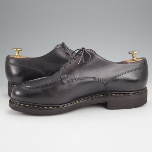 極上★パラブーツ SIZE 7.5【定価￥79,200-★シャンボード/CHAMBORD】リスレザー/TEXソール/Uチップ/NUIT/紺/メンズ/Paraboot★j774