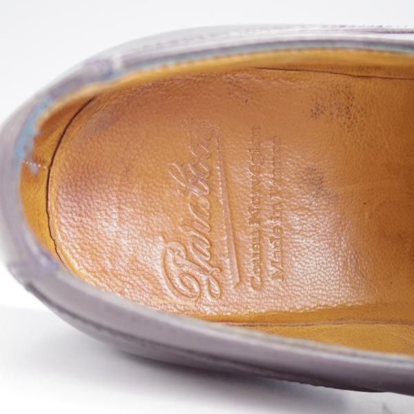 極上★パラブーツ SIZE 7.5【定価￥79,200-★シャンボード/CHAMBORD】リスレザー/TEXソール/Uチップ/NUIT/紺/メンズ/Paraboot★j774