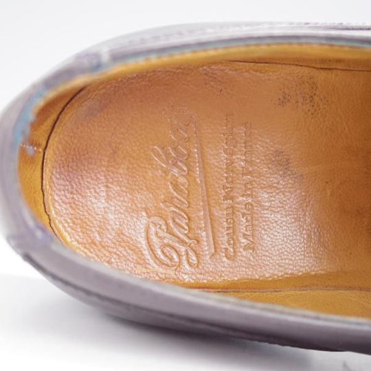 極上★パラブーツ SIZE 7.5【定価￥79,200-★シャンボード/CHAMBORD】リスレザー/TEXソール/Uチップ/NUIT/紺/メンズ/Paraboot★j774