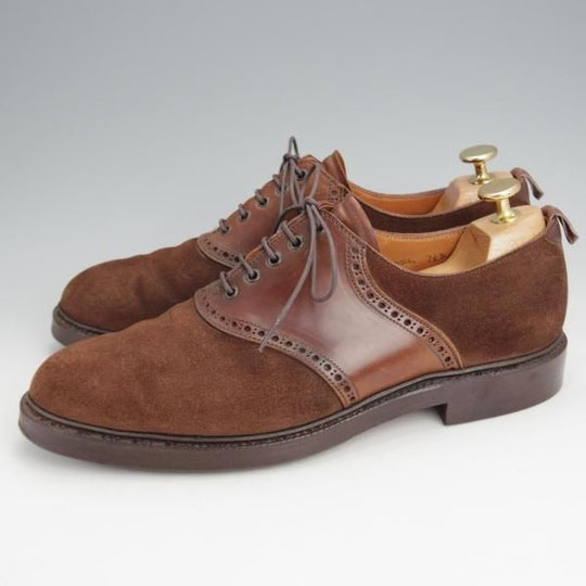 極上★クロケット&ジョーンズ UK7/US7.5D【貴重★茶/コードバン仕様/ブラックフリース別注】ブルックスブラザーズ/Crockett&Jones★j829