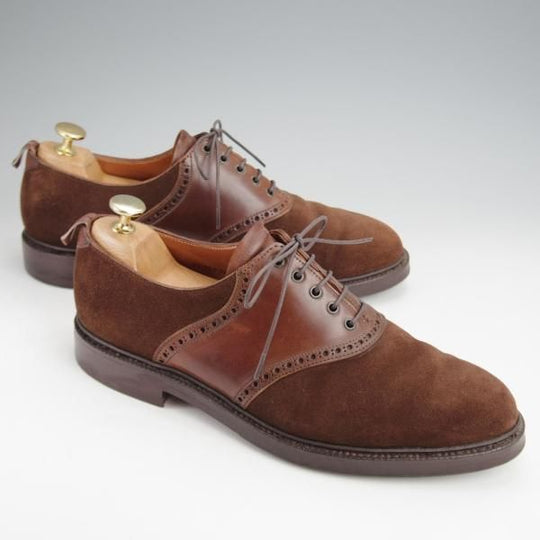 極上★クロケット&ジョーンズ UK7/US7.5D【貴重★茶/コードバン仕様/ブラックフリース別注】ブルックスブラザーズ/Crockett&Jones★j829