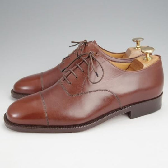 未使用★(伊)タニノクリスチー SIZE 6【デッドストック品★ストレートチップ/茶】カーフ/メンズ/TANINO CRISCI★j830