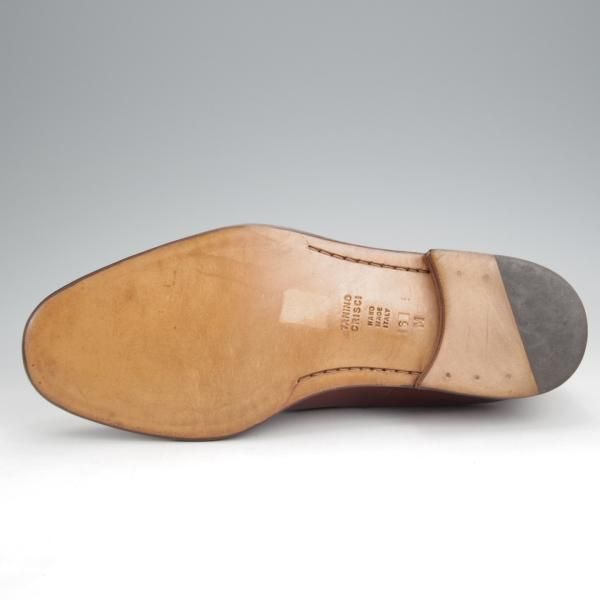 未使用★(伊)タニノクリスチー SIZE 6【デッドストック品★ストレートチップ/茶】カーフ/メンズ/TANINO CRISCI★j830
