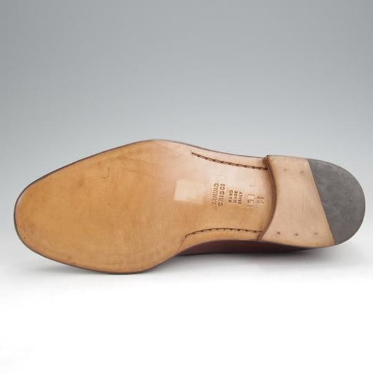 未使用★(伊)タニノクリスチー SIZE 6【デッドストック品★ストレートチップ/茶】カーフ/メンズ/TANINO CRISCI★j830