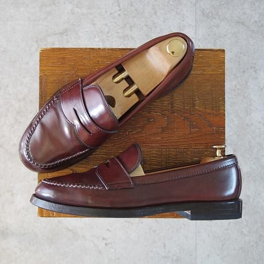 ★オールデン 7.5E【現行定価17万円程度★コードバン仕様/9916】ヴァンラスト/バンラスト/コインローファー/赤茶/#8/メンズ/ALDEN★j831