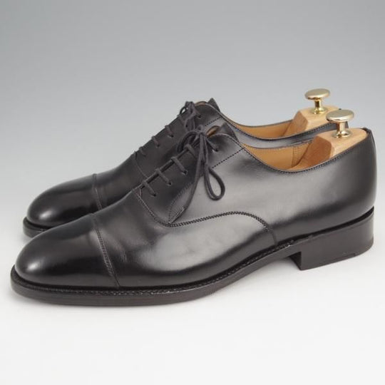 極美品★J.M.ウエストン 8.5E【定価￥148,500-★300/ストレートチップ/11ラスト】ボックスカーフ/黒/メンズ/Weston/ウェストン★j832