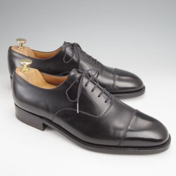 極美品★J.M.ウエストン 8.5E【定価￥148,500-★300/ストレートチップ/11ラスト】ボックスカーフ/黒/メンズ/Weston/ウェストン★j832