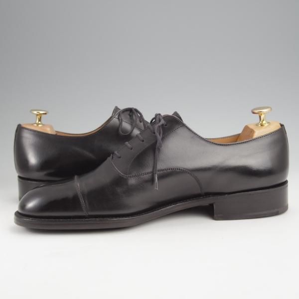極美品★J.M.ウエストン 8.5E【定価￥148,500-★300/ストレートチップ/11ラスト】ボックスカーフ/黒/メンズ/Weston/ウェストン★j832