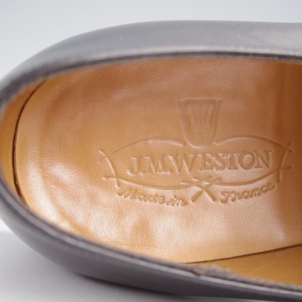 極美品★J.M.ウエストン 8.5E【定価￥148,500-★300/ストレートチップ/11ラスト】ボックスカーフ/黒/メンズ/Weston/ウェストン★j832