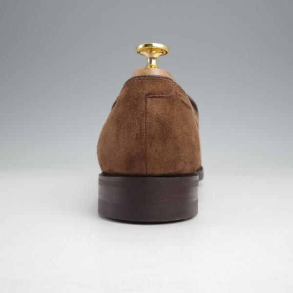 未使用★(英)BARKER/バーカー 7D【現行定価5.5万円程度★ダイナイトソール仕様/タッセルローファー】4478DW/スエード/茶/メンズ★j837