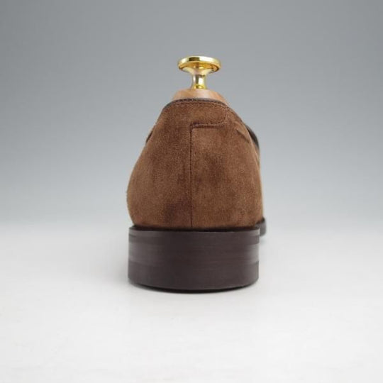 未使用★(英)BARKER/バーカー 7D【現行定価5.5万円程度★ダイナイトソール仕様/タッセルローファー】4478DW/スエード/茶/メンズ★j837