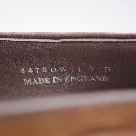 未使用★(英)BARKER/バーカー 7D【現行定価5.5万円程度★ダイナイトソール仕様/タッセルローファー】4478DW/スエード/茶/メンズ★j837