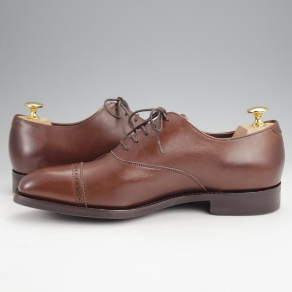 未使用★(英)BARKER/バーカー 7F【現行定価5.5万円程度★ダイナイトソール仕様/パンチドキャップトゥ】4302FW/カーフ/茶/メンズ★j838